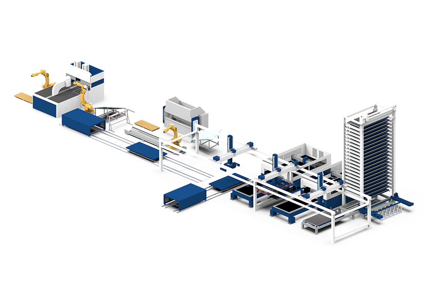 ARW + ALF Sort + 7-axis bending cell + Panel bending cell